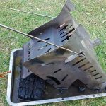 eco-friendly campfire: upending MyFire for safe cooling