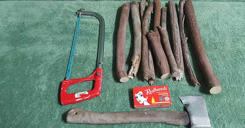 eco-friendly campfire habits: use small branches with MyFire campfire