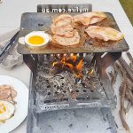cooking breakfast on MyFire